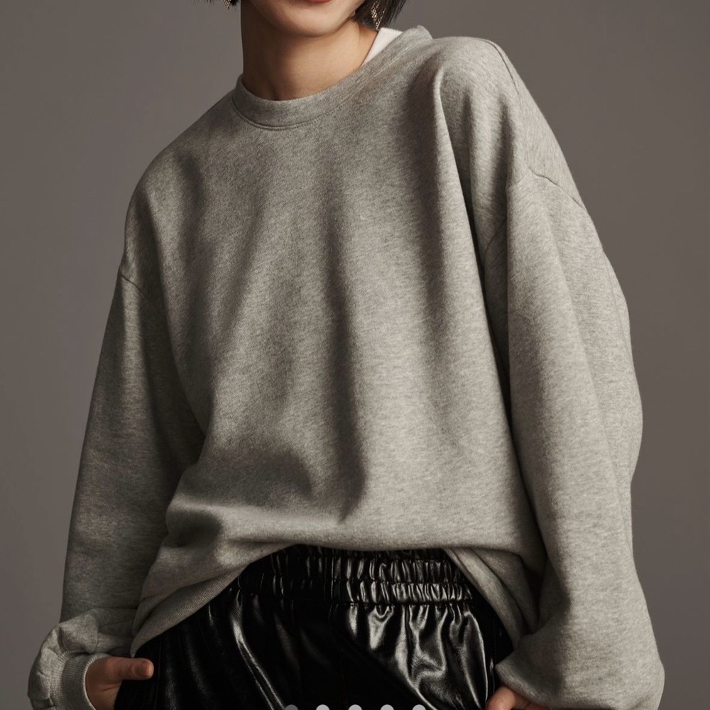 Anthropologie Pilcro Perfectly Oversized Pullover Sweatshirt